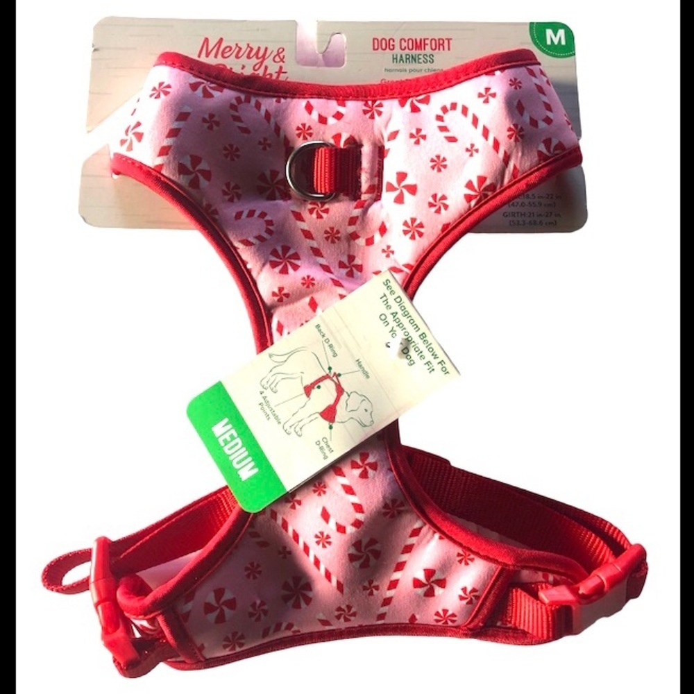 Merry & Bright Red Dog Comfort Harness